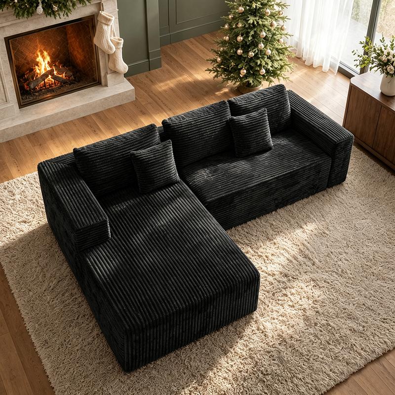 L-Shaped Recliner Sectional Sofa