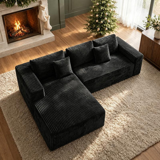 L-Shaped Recliner Sectional Sofa