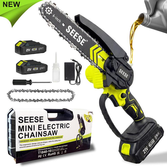 6-inch cordless mini chainsaw with battery kit